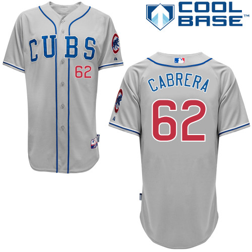 Alberto Cabrera #62 mlb Jersey-Chicago Cubs Women's Authentic 2014 Road Gray Cool Base Baseball Jersey